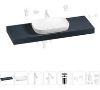 Комплект мебели для ванной комнаты Wellsee Genuine Tree с раковиной 201014400