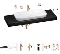 Комплект мебели для ванной комнаты Wellsee Genuine Tree с раковиной 201014719