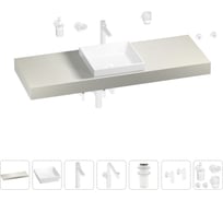 Комплект мебели для ванной комнаты Wellsee Genuine Tree с раковиной 201015520