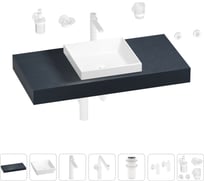 Комплект мебели для ванной комнаты Wellsee Genuine Tree с раковиной 201015300