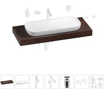 Комплект мебели для ванной комнаты с раковиной Wellsee Genuine Tree 201014560