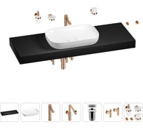 Комплект мебели для ванной комнаты Wellsee Genuine Tree с раковиной 201014479