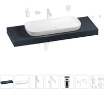 Комплект мебели для ванной комнаты Wellsee Genuine Tree с раковиной 201014640