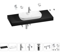 Комплект мебели для ванной комнаты Wellsee Genuine Tree с раковиной 201015081