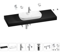 Комплект мебели для ванной комнаты Wellsee Genuine Tree с раковиной 201015141