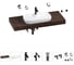 Комплект мебели для ванной комнаты с раковиной Wellsee Genuine Tree 201014882 1