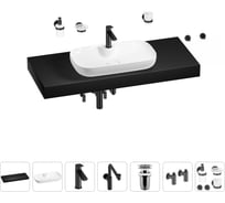 Комплект мебели для ванной комнаты Wellsee Genuine Tree с раковиной 201014902