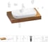 Комплект мебели для ванной комнаты Wellsee Genuine Tree с раковиной 201014755 1