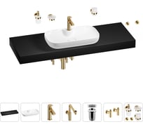 Комплект мебели для ванной комнаты Wellsee Genuine Tree с раковиной 201014963