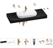 Комплект мебели для ванной комнаты Wellsee Genuine Tree с раковиной 201015084