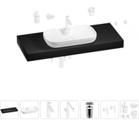 Комплект мебели для ванной комнаты Wellsee Genuine Tree с раковиной 201015085