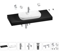 Комплект мебели для ванной комнаты Wellsee Genuine Tree с раковиной 201014906