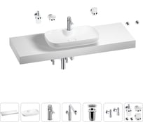 Комплект мебели для ванной комнаты Wellsee Genuine Tree с раковиной 201014956