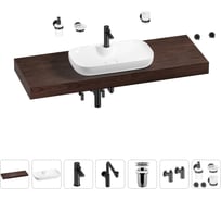 Комплект мебели для ванной комнаты с раковиной Wellsee Genuine Tree 201015127