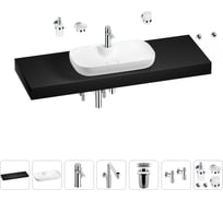 Комплект мебели для ванной комнаты Wellsee Genuine Tree с раковиной 201015146