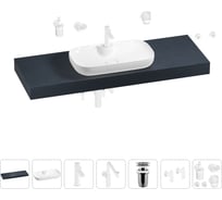 Комплект мебели для ванной комнаты Wellsee Genuine Tree с раковиной 201014930