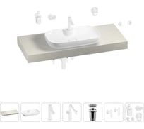 Комплект мебели для ванной комнаты с раковиной Wellsee Genuine Tree 201014860