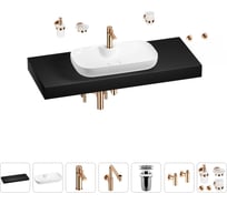 Комплект мебели для ванной комнаты Wellsee Genuine Tree с раковиной 201014909