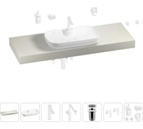 Комплект мебели для ванной комнаты с раковиной Wellsee Genuine Tree 201014920