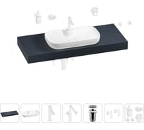 Комплект мебели для ванной комнаты с раковиной Wellsee Genuine Tree 201015050