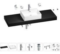 Комплект мебели с раковиной Wellsee Genuine Tree 201018746