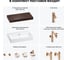 Комплект мебели для ванной комнаты с раковиной Wellsee Genuine Tree 201018789 8