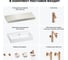Комплект мебели для ванной комнаты с раковиной Wellsee Genuine Tree 201018819 8
