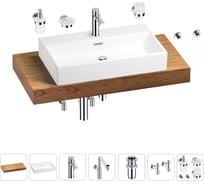 Комплект мебели с раковиной Wellsee Genuine Tree 201018776