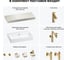 Комплект мебели для ванной комнаты с раковиной Wellsee Genuine Tree 201018813 8