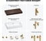 Комплект мебели для ванной комнаты с раковиной Wellsee Genuine Tree 201018783 8
