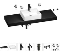 Комплект мебели с раковиной Wellsee Genuine Tree 201018742