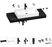 Комплект мебели с раковиной Wellsee Genuine Tree 201018862