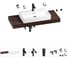 Комплект мебели для ванной комнаты с раковиной Wellsee Genuine Tree 201018842 1