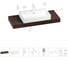 Комплект мебели для ванной комнаты с раковиной Wellsee Genuine Tree 201018845 1