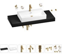 Комплект мебели с раковиной Wellsee Genuine Tree 201018868