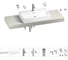 Комплект мебели для ванной комнаты с раковиной Wellsee Genuine Tree 201018871 1