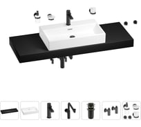 Комплект мебели с раковиной Wellsee Genuine Tree 201018927