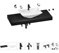 Комплект мебели с раковиной Wellsee Genuine Tree 201019107