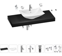 Комплект мебели с раковиной Wellsee Genuine Tree 201019101