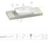 Комплект мебели для ванной комнаты с раковиной Wellsee Genuine Tree 201019235 1