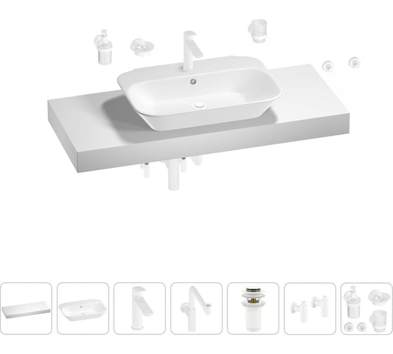 Комплект мебели с раковиной Wellsee Genuine Tree 201019275 1