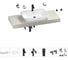 Комплект мебели для ванной комнаты с раковиной Wellsee Genuine Tree 201019237 1