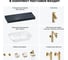 Комплект мебели для ванной комнаты с раковиной Wellsee Genuine Tree 201019243 8