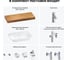 Комплект мебели с раковиной Wellsee Genuine Tree 201019251 8