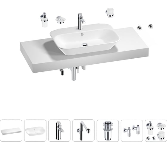 Комплект мебели с раковиной Wellsee Genuine Tree 201019276 1