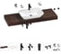 Комплект мебели для ванной комнаты с раковиной Wellsee Genuine Tree 201019322 1