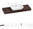 Комплект мебели для ванной комнаты с раковиной Wellsee Genuine Tree 201019325 1