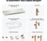 Комплект мебели для ванной комнаты с раковиной Wellsee Genuine Tree 201019299 8