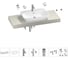 Комплект мебели для ванной комнаты с раковиной Wellsee Genuine Tree 201019231 1