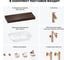 Комплект мебели для ванной комнаты с раковиной Wellsee Genuine Tree 201019264 8